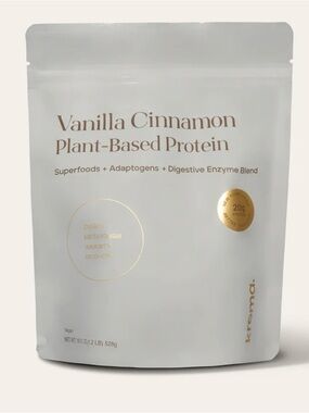 K. Vanilla Cinnamon Plant-Based Protein Pouch - White & Gold
